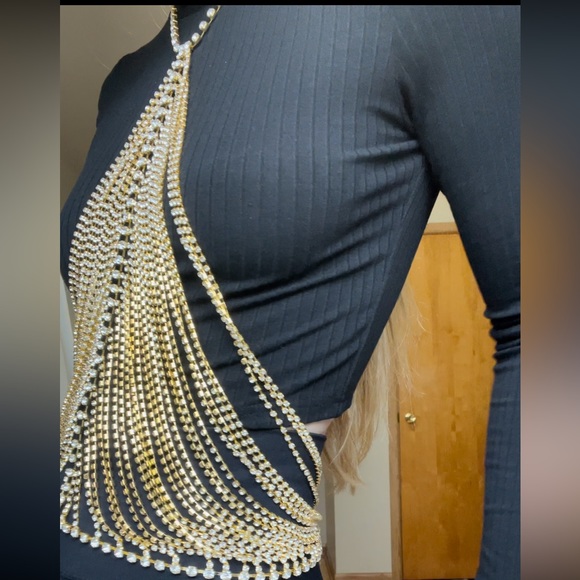 Rhinestone Halter Top - Picture 11 of 11